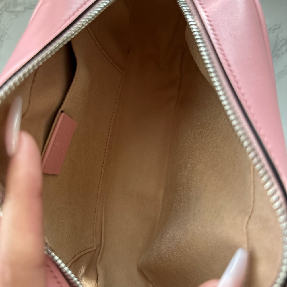 Pink GG Marmont Small Shoulder Bag - Picture 3 of 8